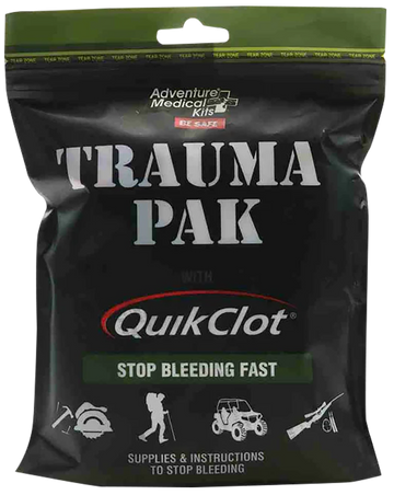 Adventure Medical Kits Trauma Pak with QuikClot 4.4 oz Hemostatic First Aid Kit