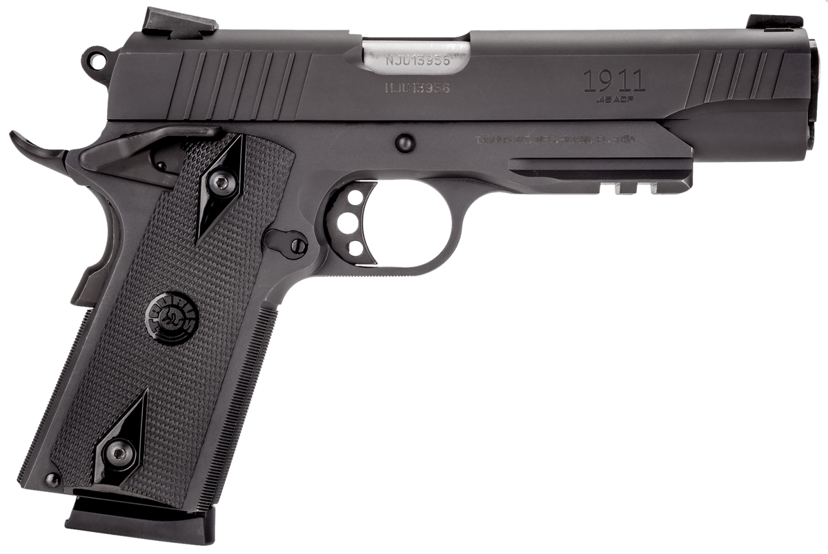Taurus 1191101B1 1911 Standard 45 ACP 5" 8+1 SAO Pistol - Matte Black