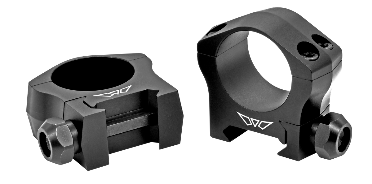 Warne Mountain Tech 35mm Medium 0 MOA Matte Black Scope Rings