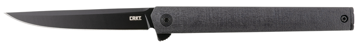Columbia River 7097K CEO Blackout 3.35" Folding Plain Black EDP AUS-8A Black GRN Knife