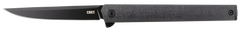 Columbia River 7097K CEO Blackout 3.35" Folding Plain Black EDP AUS-8A Black GRN Knife