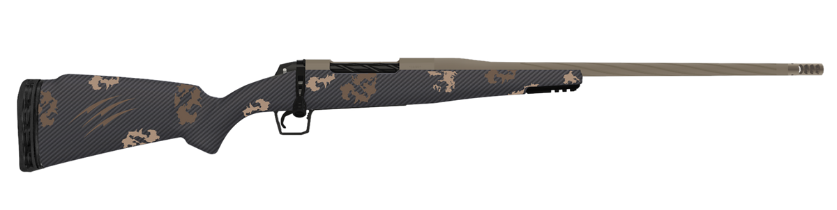 Fierce Firearms Twisted Rogue Mini 300 PRC 22" 3+1 Bolt-Action Rifle - Smoked Bronze Cerakote / Sonora Ambush Camo