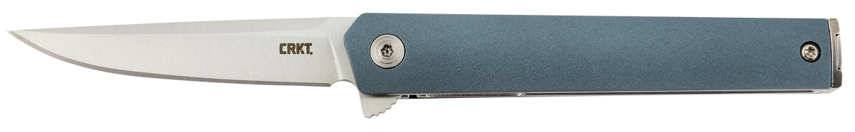 Columbia River CEO Compact 2.61" Folding Plain Satin 1.4116 SS Blue GRN Knife