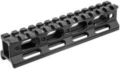 Leapers UTG MTRSX1L Super Slim Picatinny Riser 1" 13-Slot Matte Black Aluminum