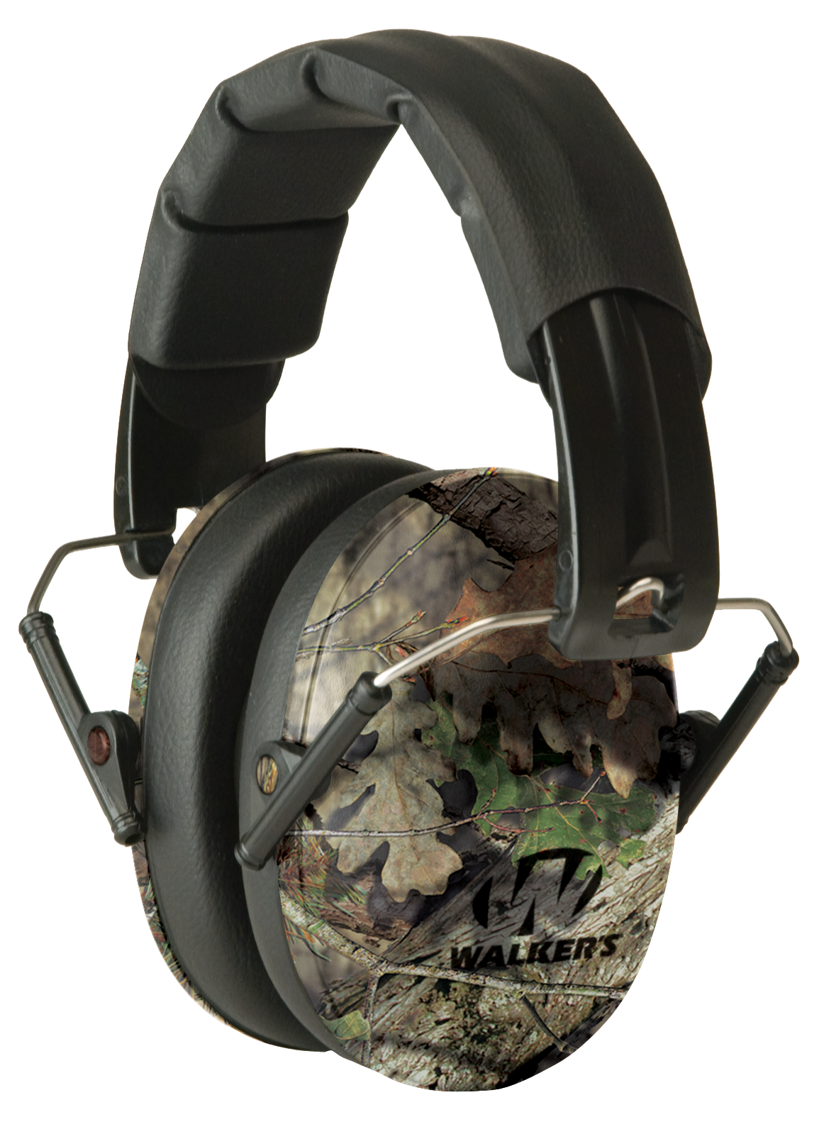 Walkers Game Ear Pro Low Profile Passive Muff 22 dB NRR Over the Head Mossy Oak/Black Polymer