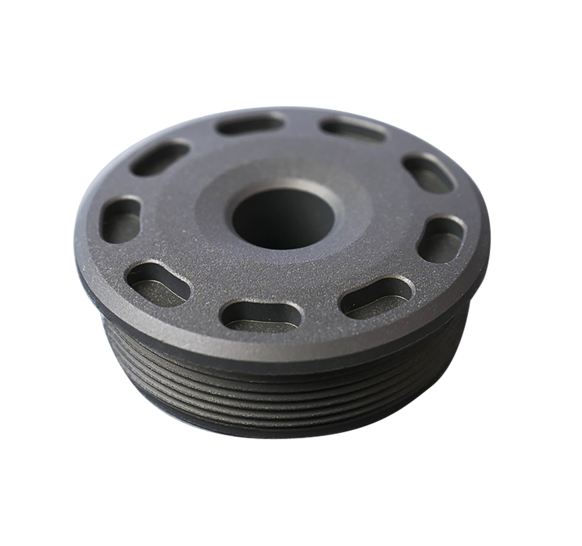 SilencerCo AC5390 Bravo Front Cap 30 Cal / 7.62mm Titanium Matte Black