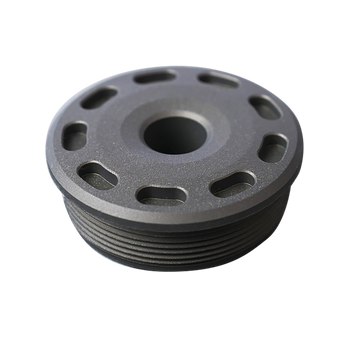 SilencerCo AC5390 Bravo Front Cap 30 Cal / 7.62mm Titanium Matte Black