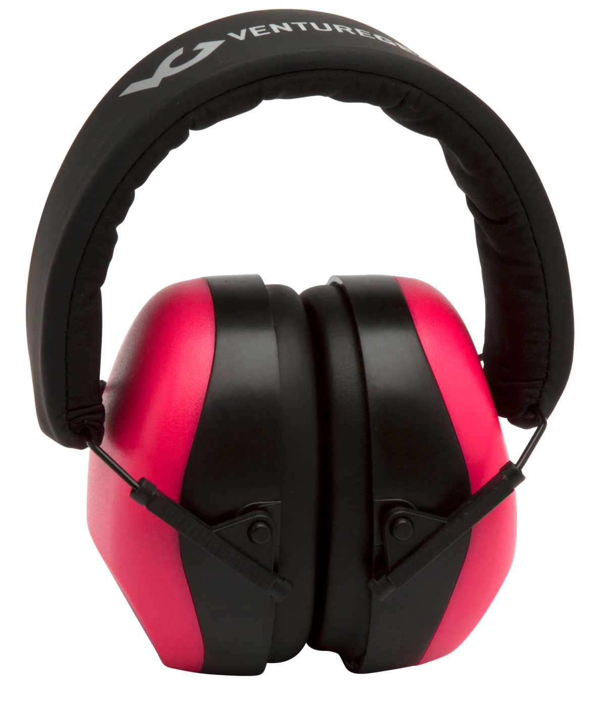 Pyramex Venture Gear V80 Muff 26 dB Over the Head Earmuffs w/32 dB Foam Earplugs - Orange/Pink/Black