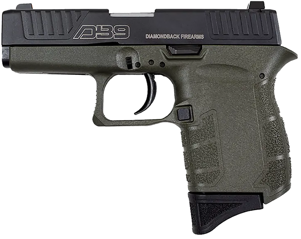 Diamondback DB9 Gen4 9mm Luger 3.10" 6+1 Semi-Auto Pistol - OD Green