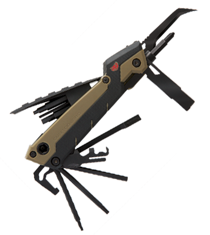 Real Avid Gun Tool Pro AR-15 35-in-1 Multi-Tool OD Green 2.5" Plain Blade