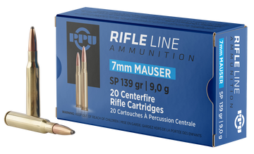 PPU PP7 Metric Rifle 7mm Mauser 139gr Soft Point - Box or Case