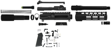 TacFire AR Pistol Build Kit 45 ACP 7.5" - Black Nitride