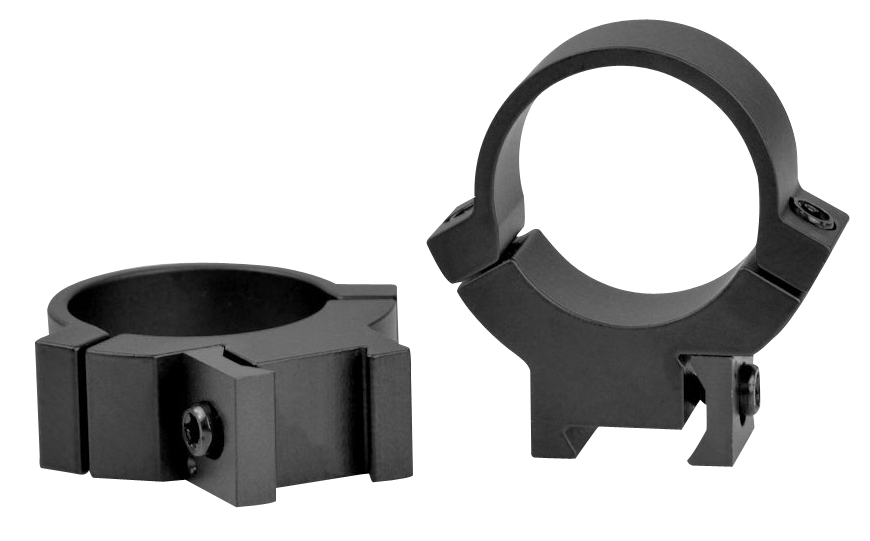 Warne 721M Rimfire 70/30 Horizontal Split 1" Medium 3/8"/11mm Dovetail Scope Rings - Matte Black
