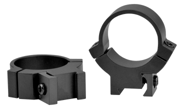 Warne 721M Rimfire 70/30 Horizontal Split 1" Medium 3/8"/11mm Dovetail Scope Rings - Matte Black