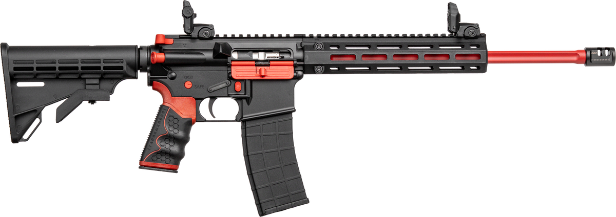 Tippmann Arms M4-22 Redline 22 LR 16" 25+1 Semi-Auto Rifle - Red/Black