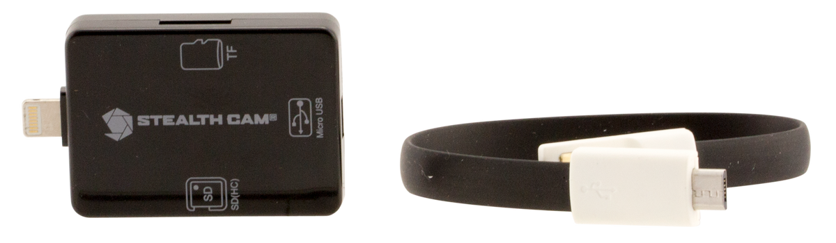 Stealth Cam STCSDCRIOS Memory Card Reader for iOS - Black