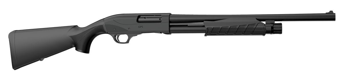 Retay USA GPS Tactical Inertia Plus 12 Gauge 18.5" 3" 4+1 Pump Shotgun - Matte Black
