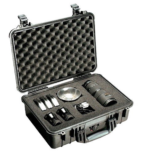 Pelican 1500 Protector Handgun Case 18.5" x 14.06" x 6.93" Black Polypropylene - Crushproof & Watertight