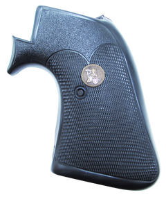 Pachmayr Presentation Grip Checkered Black Rubber for Ruger Super Blackhawk with Square Trigger Guard