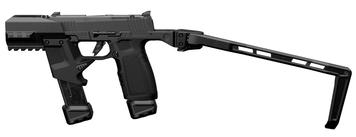 Tyrant CNC TWS 365 Folding Pistol Brace Black Aluminum/Polymer - Fits Sig P365