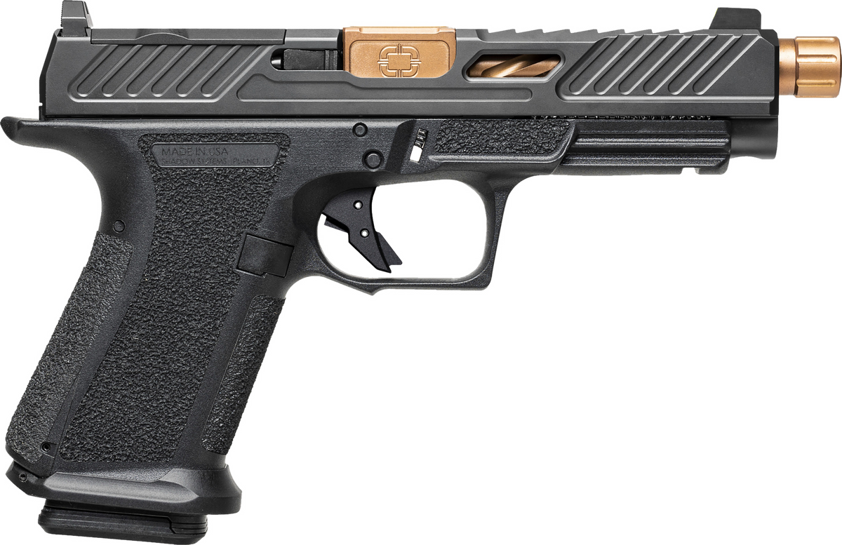 Shadow Systems MR920L Elite 9mm Luger 5" Threaded 15+1 Semi-Auto Pistol - Black/Bronze