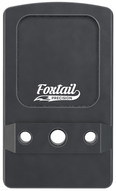 Foxtail Precision 100014 Non-MOS Glock Rear Sight Dovetail Optic Adapter Plate - Black Anodized