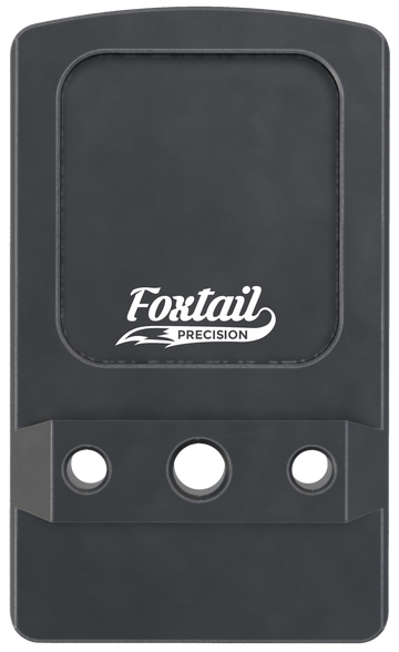 Foxtail Precision 100014 Non-MOS Glock Rear Sight Dovetail Optic Adapter Plate - Black Anodized