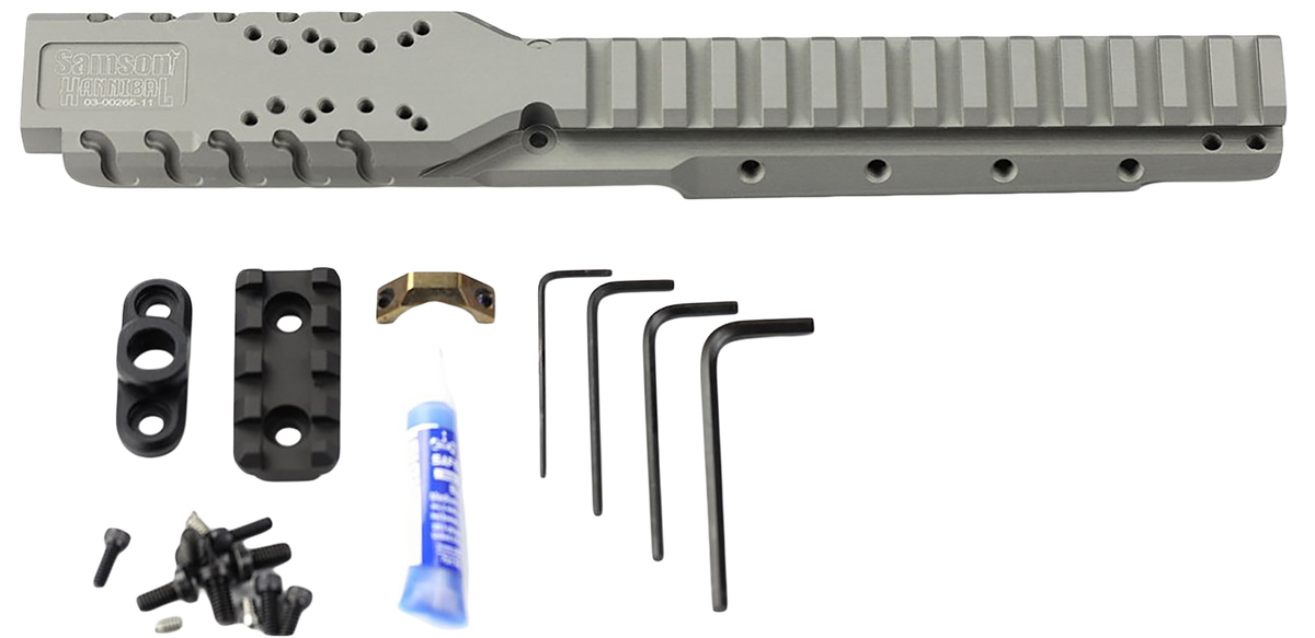 Samson Hannibal Rail Ruger Mini-14/Mini-30 2008+ 6061-T6 Aluminum - Natural Gray 0 MOA