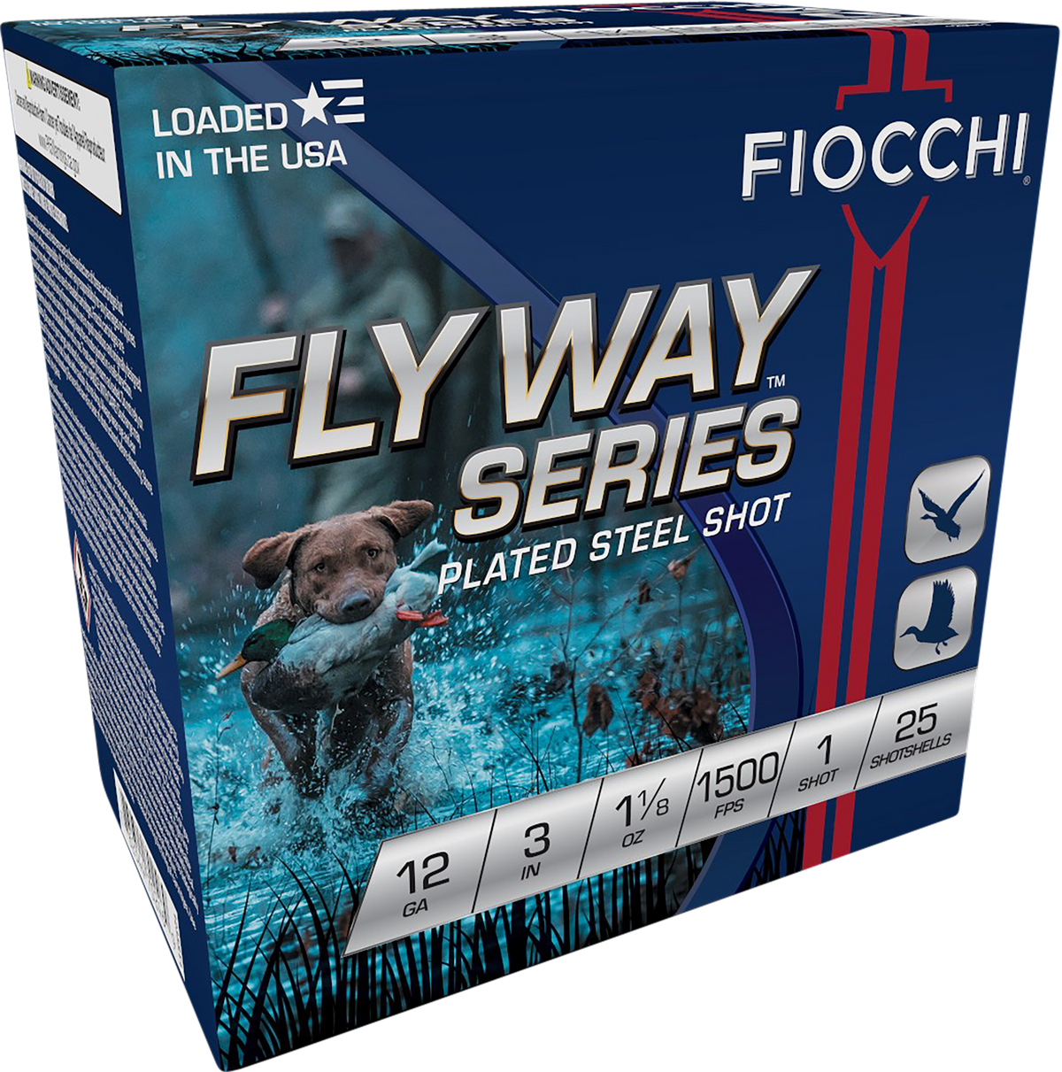Fiocchi Flyway 12 Gauge 3" 1-1/8 oz #1 Shot 25 Bx/10 Cs - Box or Case