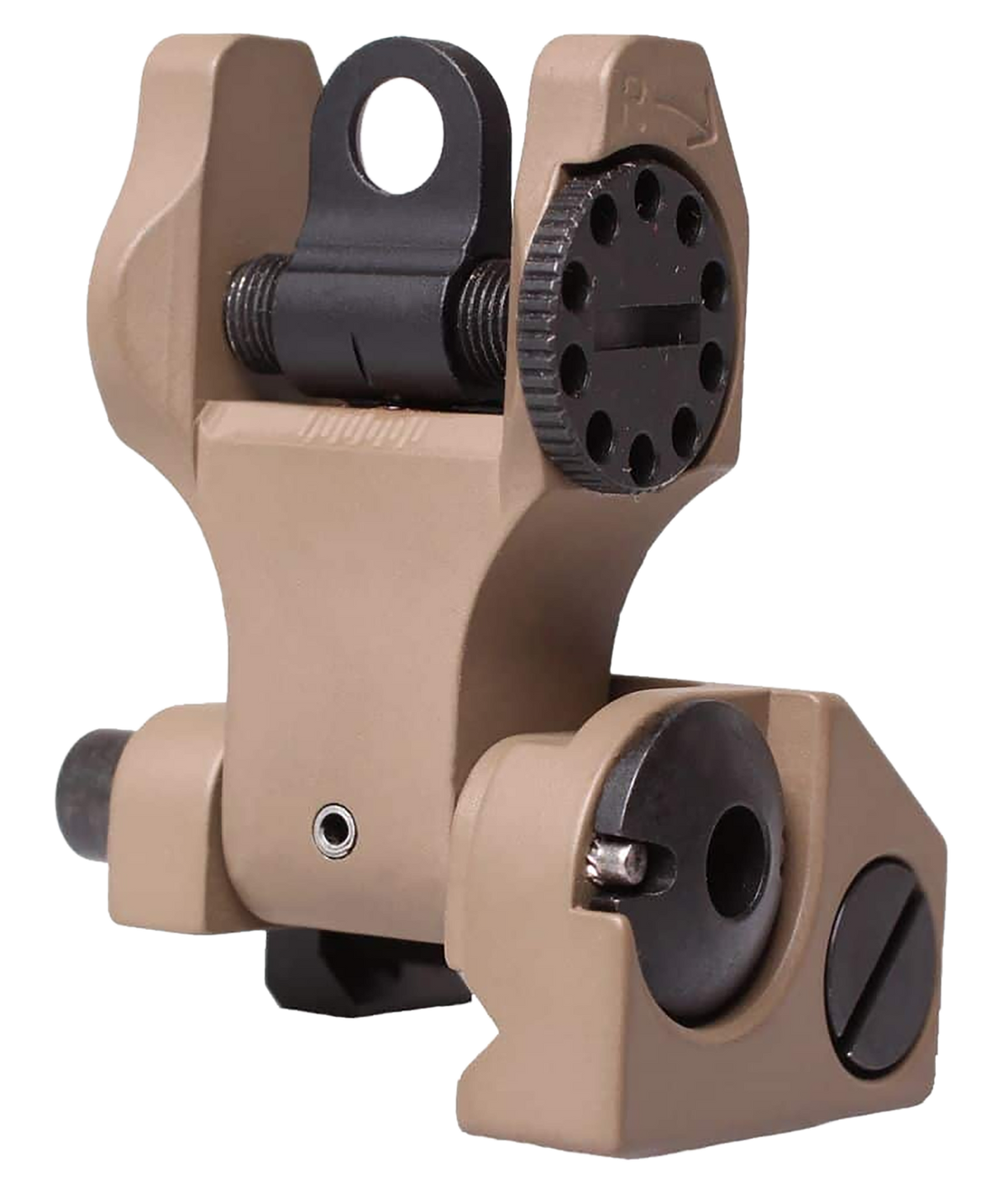 Troy Industries Rear Folding BattleSight Round AR-15 Flat Dark Earth