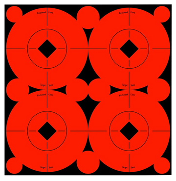 Birchwood Casey 33903 Target Spots Self-Adhesive Paper 3" Bullseye Black/Orange 40 Pack