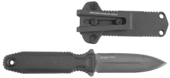 S.O.G Pentagon FX Covert 3.41" Fixed Spear Point Plain Black TiNi CPM S35VN Blade G10 Blackout Handle