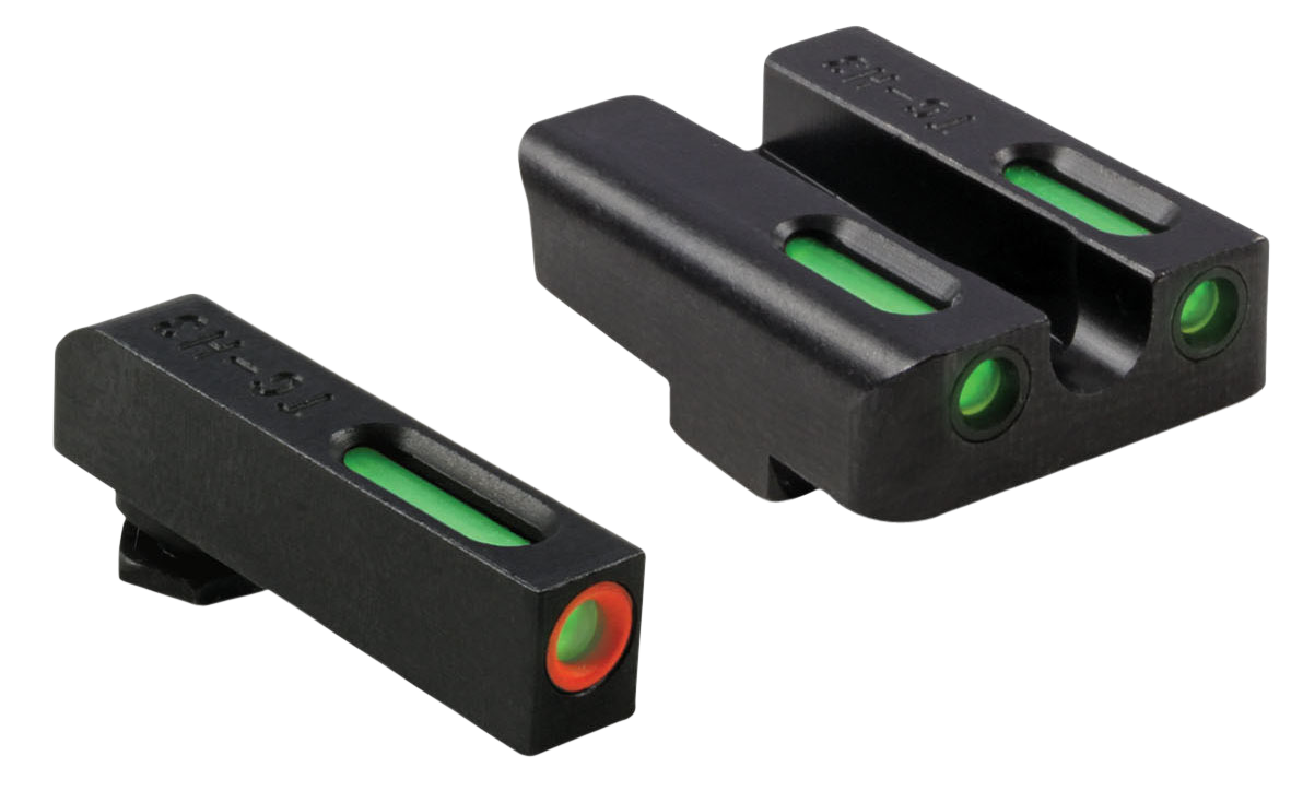TruGlo TFX Pro Glock 34 Low Set Tritium Fiber Optic Sight Set - Black Nitride