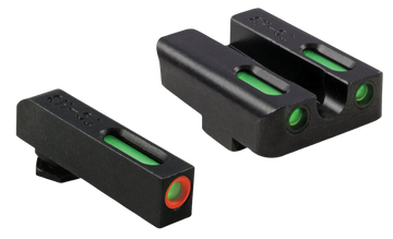 TruGlo TFX Pro Glock 34 Low Set Tritium Fiber Optic Sight Set - Black Nitride