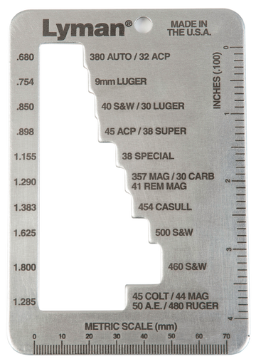 Lyman E-Zee Case Length Gauge Pistol/Revolver - Over 70 Cases