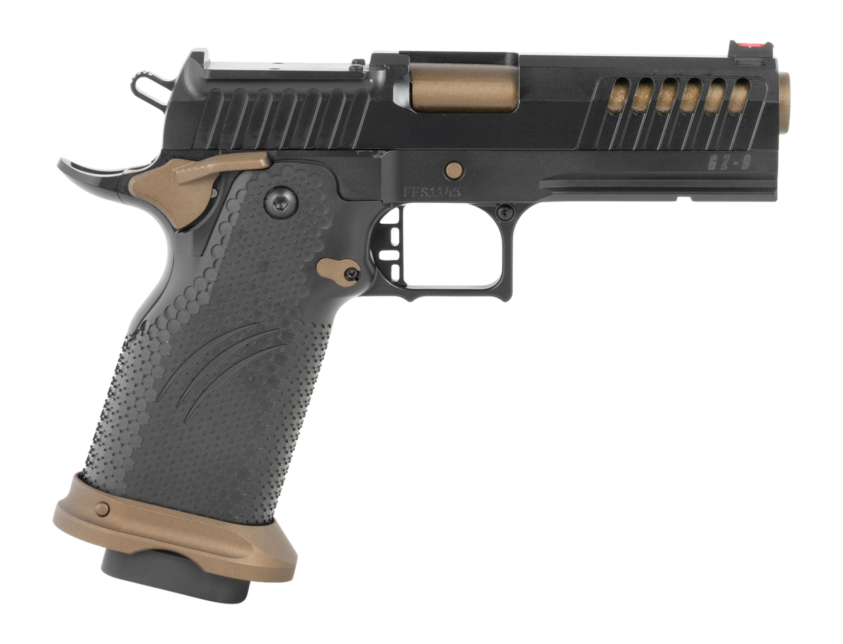 Fierce Firearms Grizz Commander 9mm Luger 4.25" 10+1 Semi-Auto Pistol - Burnt Bronze Cerakote