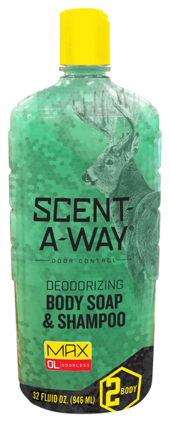 Scent-A-Way Shampoo/Body Wash Odor Eliminator 32 oz Bottle - Odorless