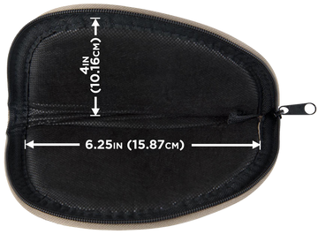 Allen 726 Pistol Rug 6" Earth Tone Endura Foam-Padded Handgun Case