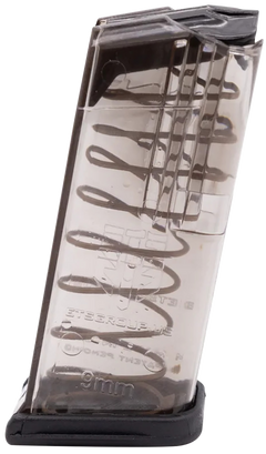 ETS Group GLK-26 9mm Luger 10rd Clear Polymer Magazine - Fits Glock 26 Gen 1-5