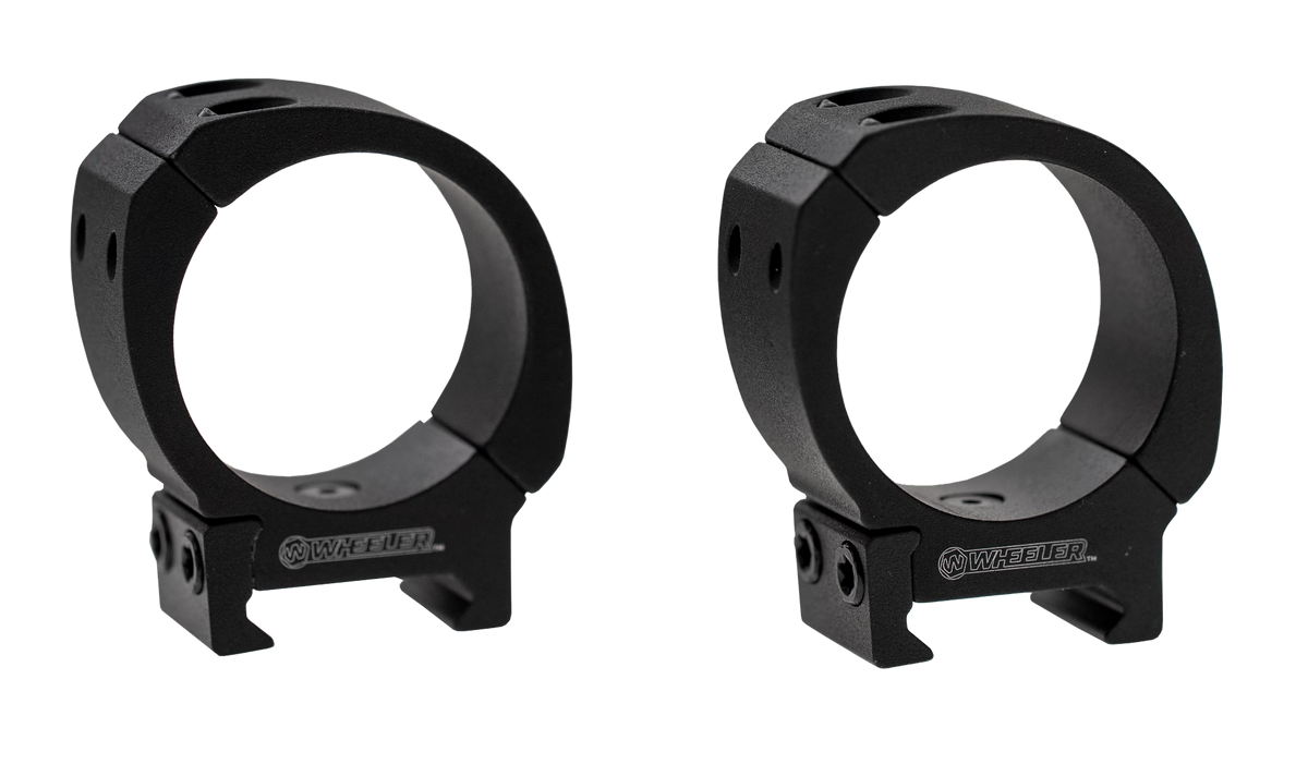 Wheeler Sporter Scope Rings 34mm Medium Black Bi-Weaver