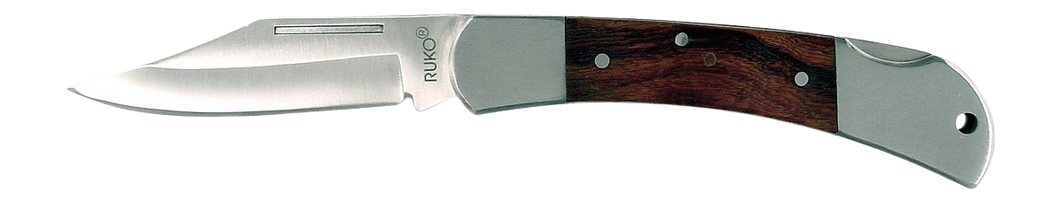 Rynoblade Knives RUKO NK813-40K 420A 3-1/2" Hardwood Lockback Folding Knife