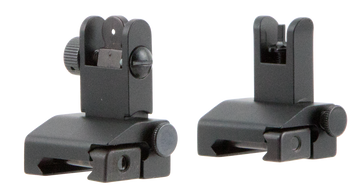 TacFire IS002 Low Profile Sight Set AR Platform Black Anodized Flip Up