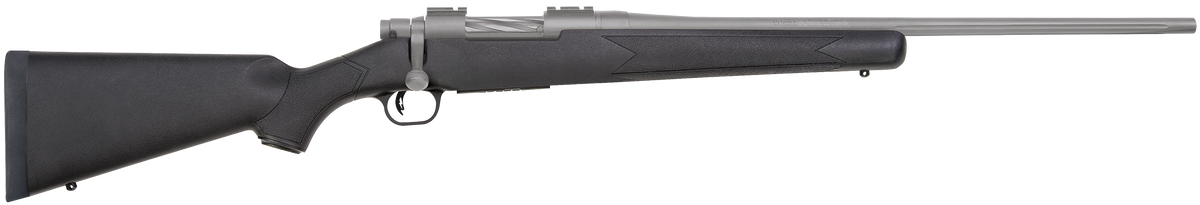 Mossberg Patriot 243 Win 22" 5+1 Bolt Action Rifle - Stainless Cerakote Fluted Barrel