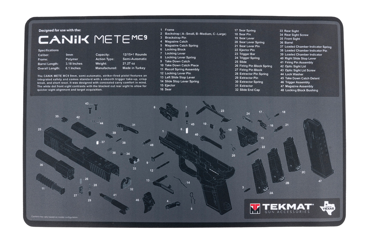 TekMat TEK-R17 Canik MC9 Cleaning Mat 17x11
