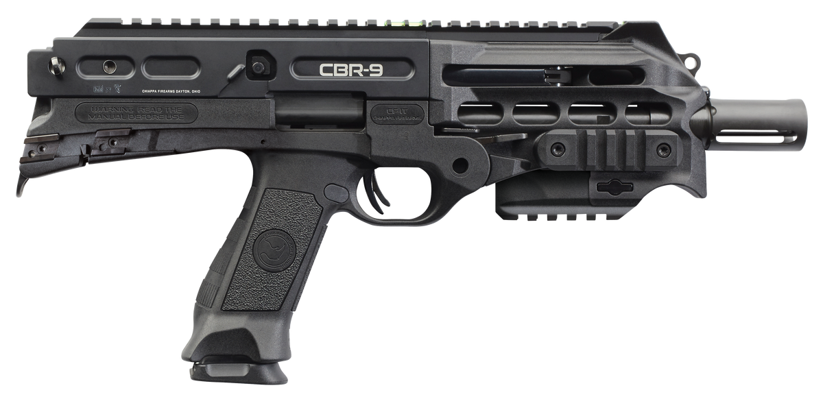 Chiappa Firearms CBR-9 Black Rhino 9mm Luger 9" 18+1 Semi-Auto Pistol - No Brace