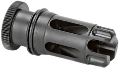 Griffin Armament Dual-Lok Flash Comp 22 Cal / 5.56 NATO 1/2"x28 17-4 Stainless Steel - Black QPQ Nitride