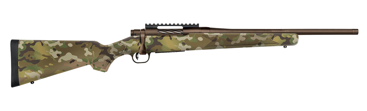 Mossberg Patriot Compact 350 Legend 18" 4+1 Bolt-Action Rifle - Patriot Brown Cerakote MultiCam