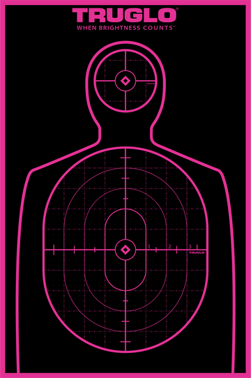 TruGlo Tru-See TG13P6 12"x18" Splatter Handgun Silhouette Target - Self-Adhesive 6 Pack