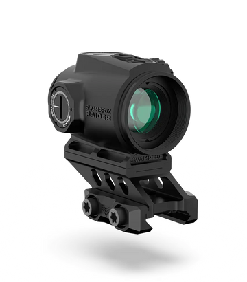 Swampfox Optics Raider Micro Prism 1x 20mm Tube 6 MOA Green Dot Red Laser