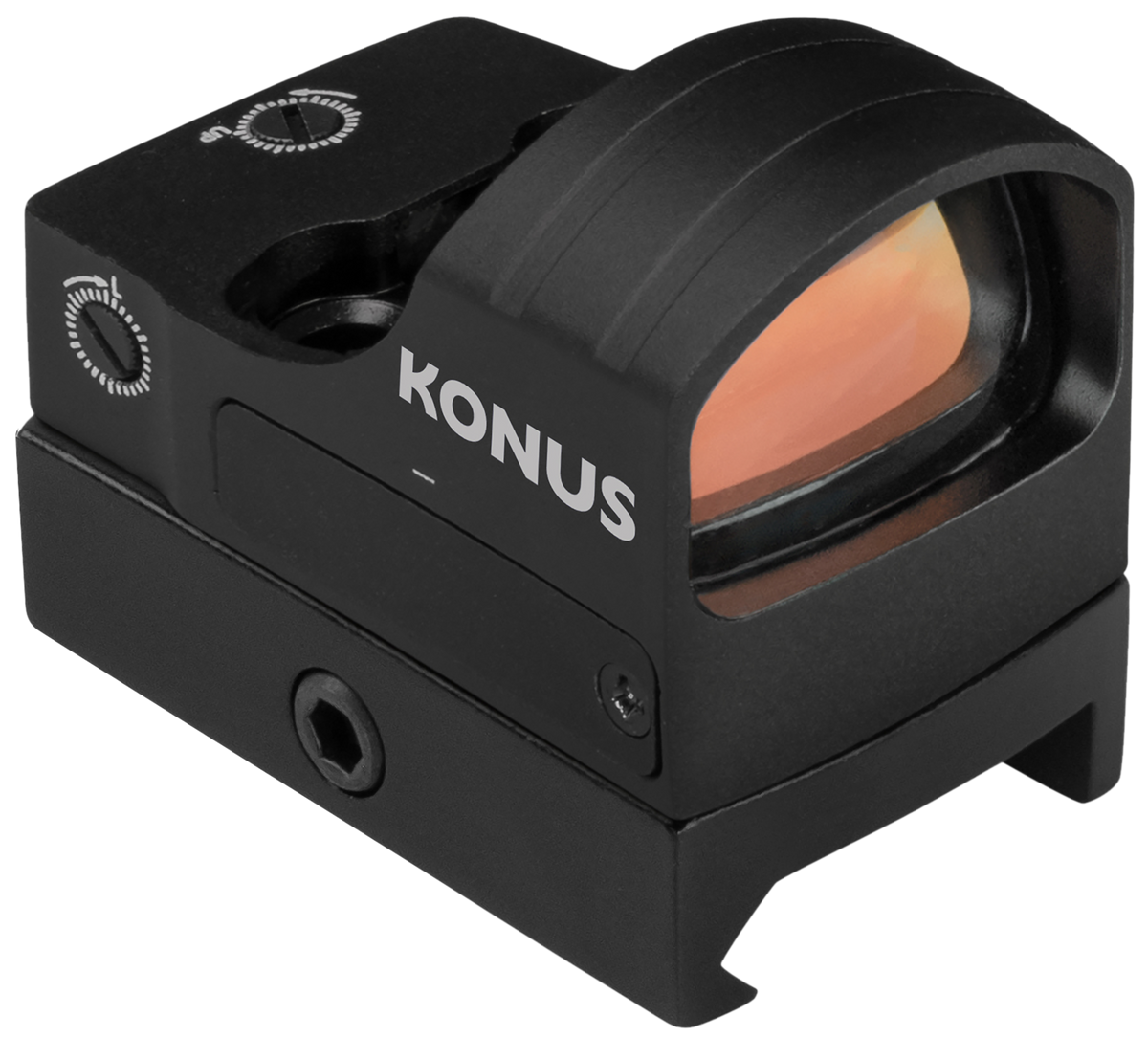 Konus Fission 4.0 Red Dot Sight 1x 4 MOA Multiple Reticle - Weaver/Delta Point Mount
